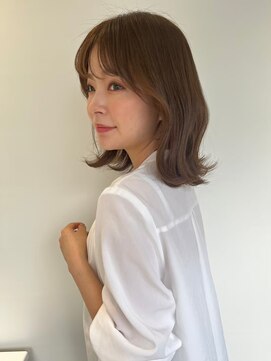 カバーヘア ブリス 上尾西口店(COVER HAIR bliss) 外ハネカール大人可愛いくびれミディアムp1上尾20代30代40代