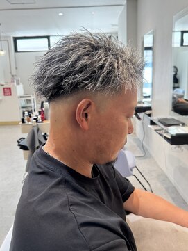 エルモ(ELMO.) ＜ELMO. 兒玉＞メンズ/フェード/ツイスパ/ホワイトメッシュ