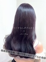 サラジュ 仁川店(SARAJU) 【ダブルカラー特化】今田担当 ブリーチなし×パープル