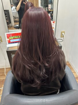 アリスバイアフロート 自由が丘(ALICe by AFLOAT) レイヤーカット／ワンカール／ブリーチなし／ピンクラベンダー