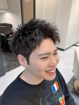 シファー(～Cifer) 【翔】さわやかアップバングショートビジネス黒髪ツーブロック