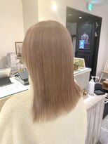 モードケイズ 調布店(MODE K's)&nbsp;ミルクティーベージュ_ミディアムレイヤーカット韓国顔周り調布