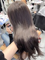 サロンドミルク 新百合ヶ丘店(salon de MiLK)&nbsp;★スモーキーブラウンウォームベージュ顔周りカット透明感カラー