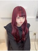 ワインレッド/ボルドー/チェリーレッド/ケアブリーチ/髪質改善