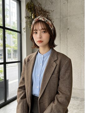 ヘアーサロン 6(hair salon) 外ハネボブ×ヘアバンドアレンジ