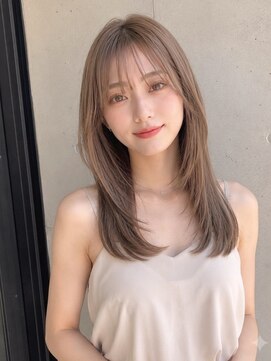 ノア 三宮店(NOA) 【NOA】韓国風くびれレイヤーミルクティーベージュ小顔