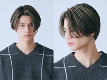 【立体感UP◎伸びても馴染みやすくこなれ感が続く動きのあるハイライト×センターパート】