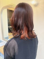 ヘアーサロン キー(Hair salon key)&nbsp;オレンジインナーカラー