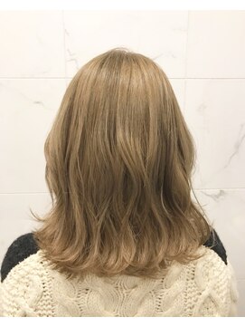 レイドバック(LAID BACK) 【代官山 LAID BACK】3Dカラー☆とろみミルクティーベージュ