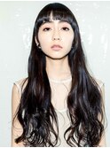 黒髪ヴェールウェーブ