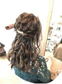 ウェーブハーフアップアレンジ【ヘアアレンジ 立川/立川南】