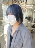 【iam】インナーホワイトブルー