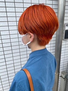 スーリール 西新店(Sourire) ☆ハンサムショート×アプリコットオレンジ☆