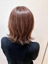 ヘアーライズ 池袋東口店(hair RISE) ピンクグレージュシャドールーツ白髪染め韓国風ミディアムボブ