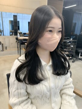 アリュウル 表参道(ALLURE) 透明感　地毛風グレージュカラー　韓国くびれヘア