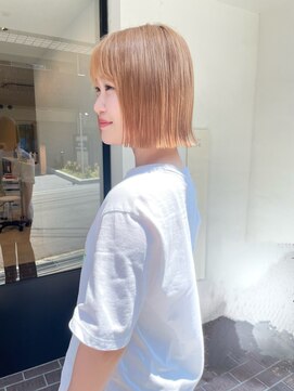 ヘアープレイス ヴィブ(hair place VIVE) プツッと切りっぱなしボブで