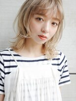 レクタ(RECTA)&nbsp;前髪マチルダボブインナーグレージュレイヤーボブパーマオン眉