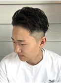 ダークアッシュ/アッシュブラック/カルマパーマ/ベリーショート