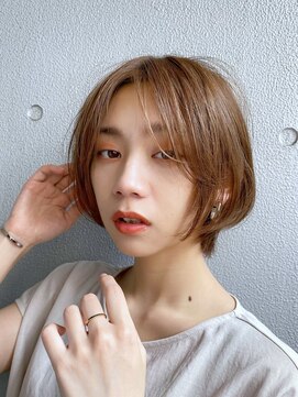 マルツ 銀座(maltu) 小顔ショートヘア/マニッシュショート/ことりベージュ