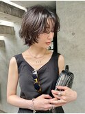 シアーカラー大人マッシュウルフ姫カットセミディ
