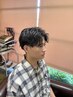 【實原指名】メンズカット＋ニュアンスパーマ(ツイスパ波巻きフェザー不可)