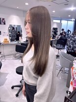 キング 梅田(K!ng)&nbsp;ハイライトカラーミルクティーベージュケアブリーチダブルカラー