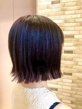 ピークアブー アヴェダ アトレ恵比寿(PEEK-A-BOO AVEDA) 大平彩　ショートボブ　ピンクラベンダーカラー