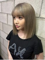 ランソ 新宿(RUNSO) くびれヘア×アプリコットオレンジ×夏×ハイライトカラー