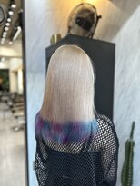 ヴァイス 渋谷店(VAICE)&nbsp;ホワイトベージュ/デザインカラー/紫陽花/ミディアム