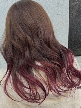 アグ ヘアー ロイグ 郡山店(Agu hair roaig) ピンクグラデーションカラー