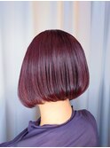 【マネージャー矢鳴大介】前下がりボブ×ボルドー