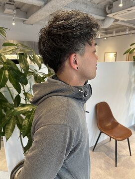 マルフェ 天王寺(marfe) 【marfe】アップバングショート_ツーブロック_メンズカット