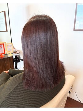 カルムヘアデザイン(Calme hair design) ワンレンストレート