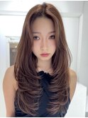 髪質改善/ミルクティー/韓国風/レイヤーカット/縮毛矯正