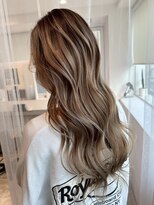 カラ ヘアーサロン(Kala Hair Salon)&nbsp;ハイライトバレイヤージュダブルカラーケアブリーチ20代30代40代