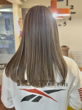 ヘアースペースブルーム プリュス 石橋店(HAIR SPACE BLOOM plus) 石橋阪大前/ハイライト/白髪ぼかし/ケアブリーチ/30代/髪質改善