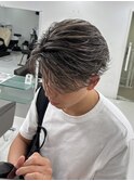 ハイライト/メッシュ/ブリーチ/センターパート