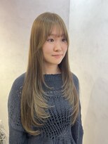 シェリーバイレイドバック 渋谷(cheri by LAIDBACK)&nbsp;ミディアムレイヤーハッシュカット顔周りレイヤーカット韓国ヘア