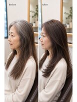 カラーのちから 西尾寄住店 60代ロングスタイル☆