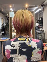 ポタム 東中野(potamu)&nbsp;ショートウルフにピンク