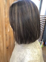 バンビ プライベート サロン(Bambi private salon)&nbsp;*自然に内に入る前下がりボブ*Bambi 松平　愛