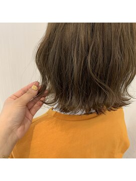 ヘアーアンドスパ メル(hair&spa m.e.l by origami) ハイライト×ミントベージュ