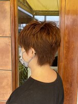 サロンド マーチ ☆レディースのショートヘアとサマーオレンジ☆