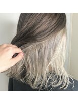 ビヨンドイー(beyond E)&nbsp;インナーカラー“パールホワイト”ブリーチ3回～