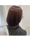 【鮫嶋】前上がりレイヤー×レッドブラウン