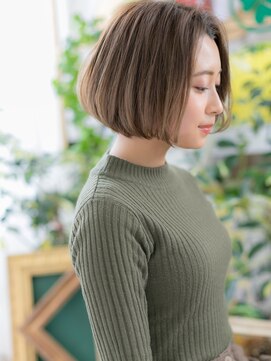 カバーヘアアンドスパ ブリス 浦和(COVER HAIR&SPA bliss) ★センターパートグラデーションカラー大人ボブ20代30代40代★9