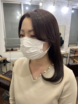 メルシー トータル ブランディング サロン(merci TOTAL BRANDING SALON) 大人ロング/カシスピンク/艶髪カラー