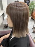白髪ぼかし ハイライト グレージュカラー