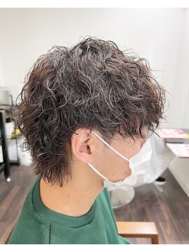 ブライト(BRIGHT) マッシュウルフ　ツイストスパイラルパーマ