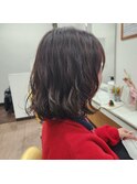 ボブ×ゆるふわパーマ